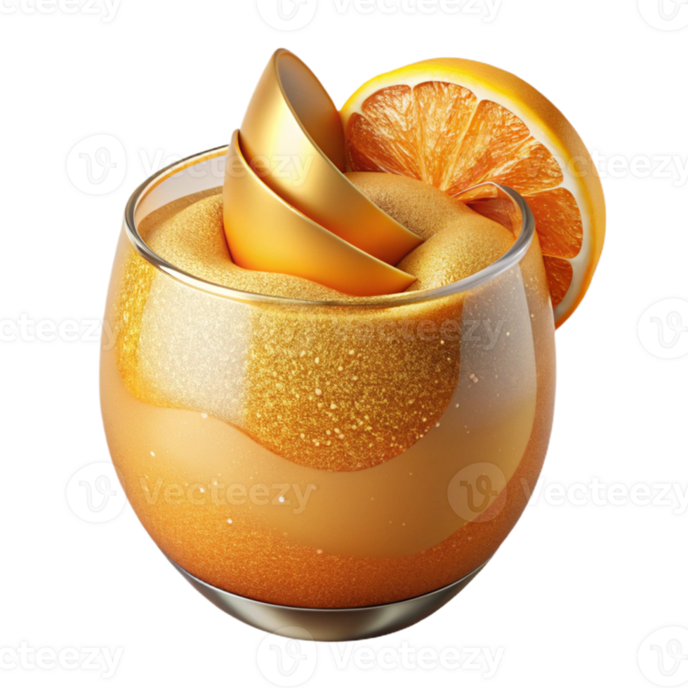 elegant rustic Orange Juice with Pulp Cutout for Breakfast Menus professional png