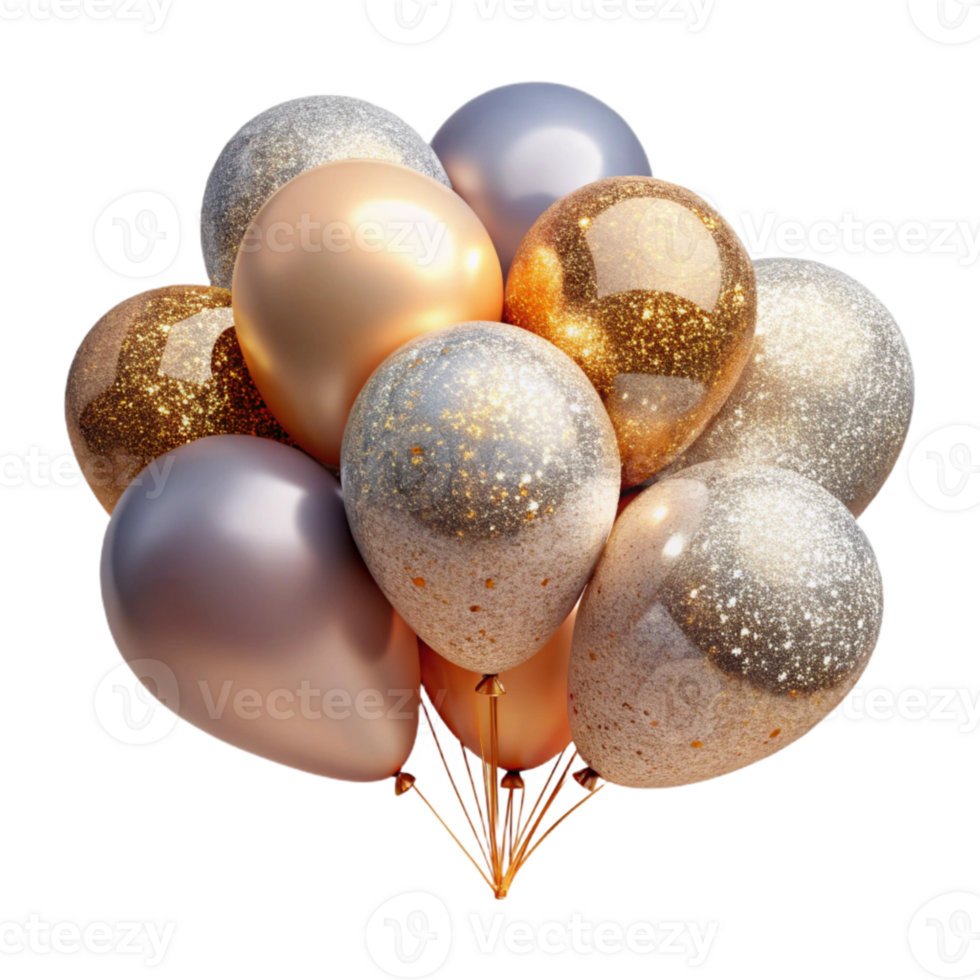 stunning contemporary Party Balloons Bunch Birthday Decoration Cutout professional png