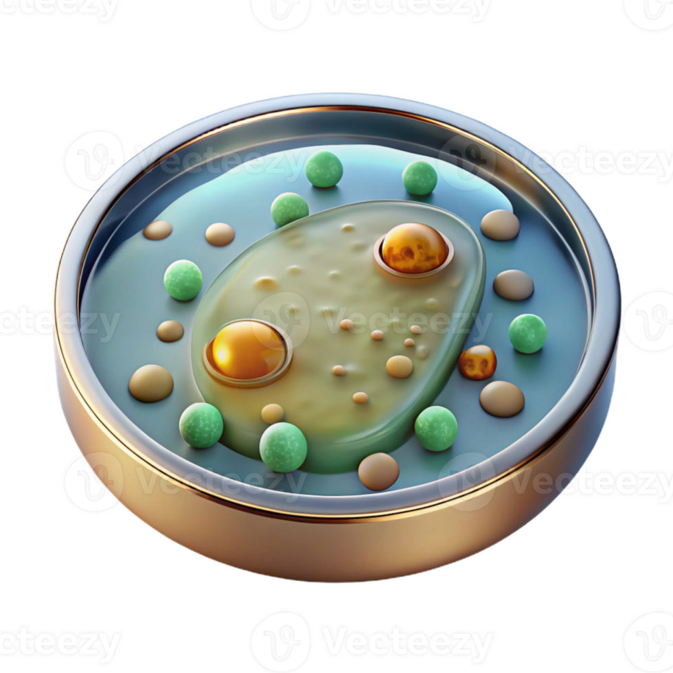 magnificent artistic Petri Dish Cutout with Bacteria Culture for Biology Studies authentic png