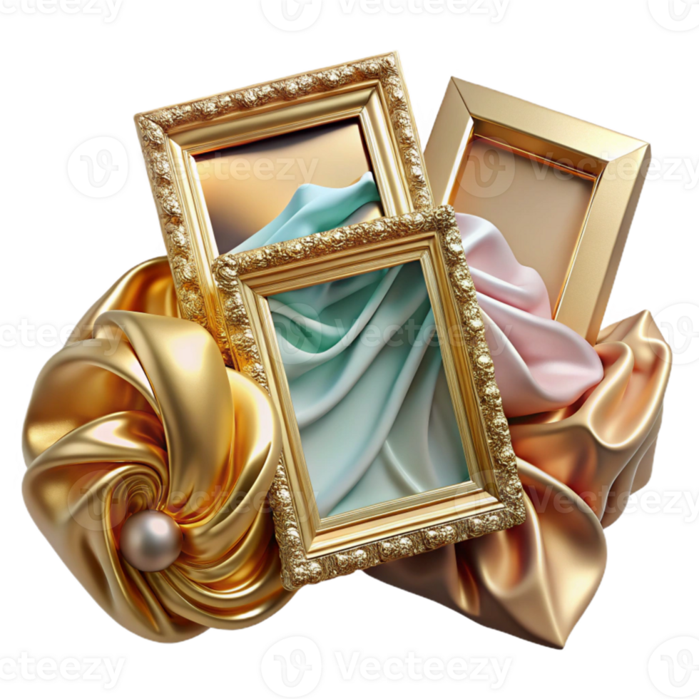 beautiful minimalist Photo Frames Collage Cutout for Memory Display authentic png