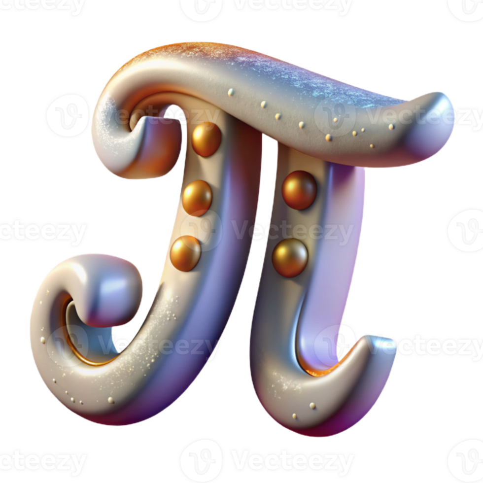 impressive artistic Pi Symbol Cutout for Mathematical Designs detailed png