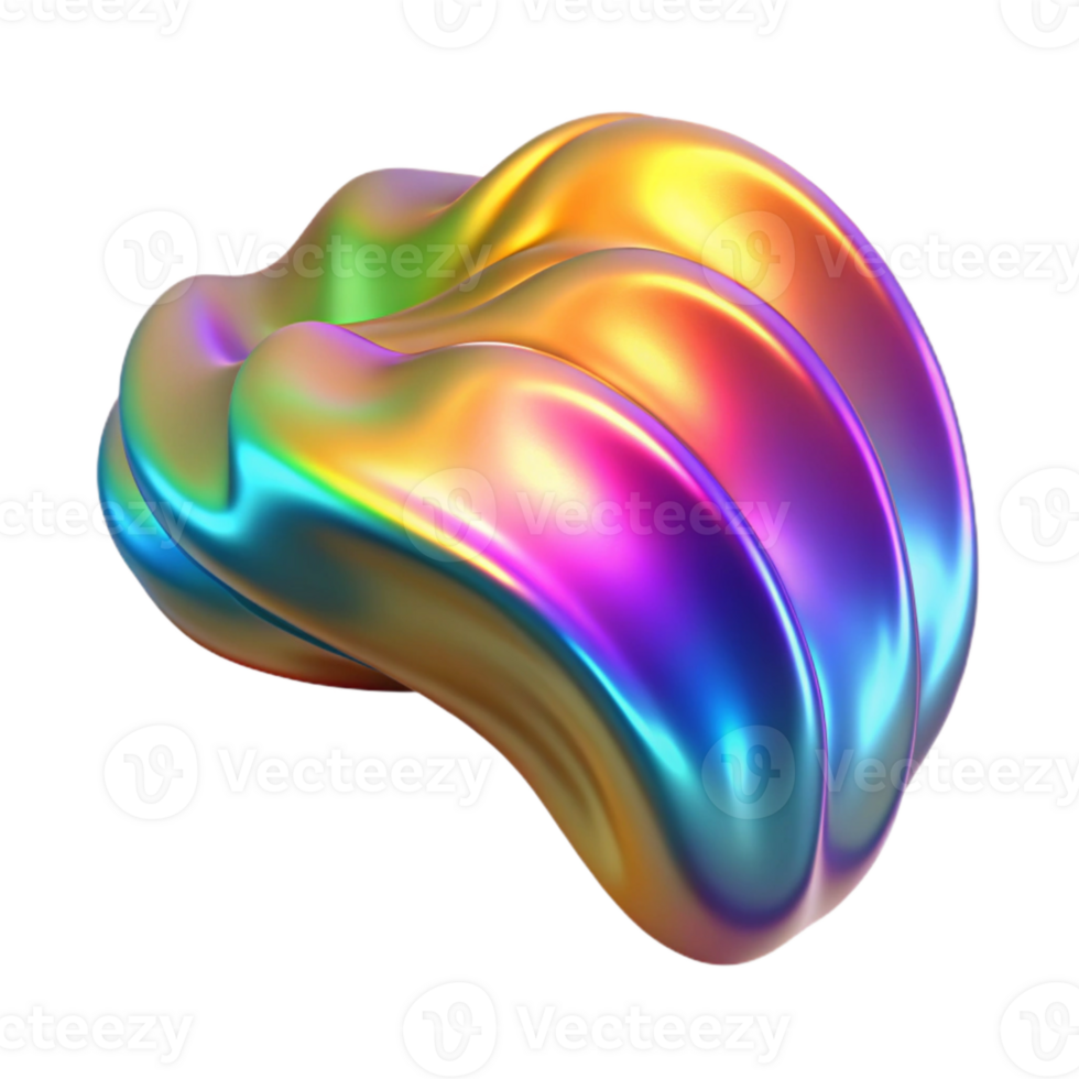 vibrant abstract Rainbow Holographic Texture Isolated for Trendy Projects high resolution png