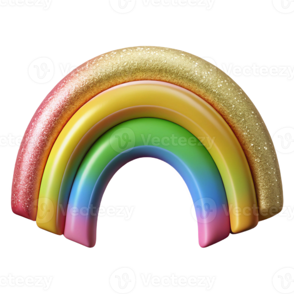 elegant creative Rainbow Arc Isolated for Colorful Designs original png
