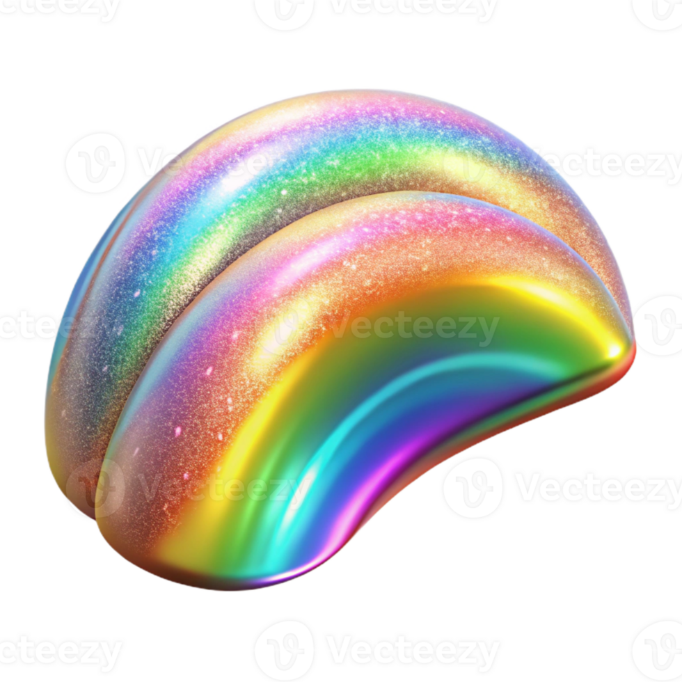 wonderful abstract Rainbow Holographic Texture Isolated for Trendy Projects genuine png