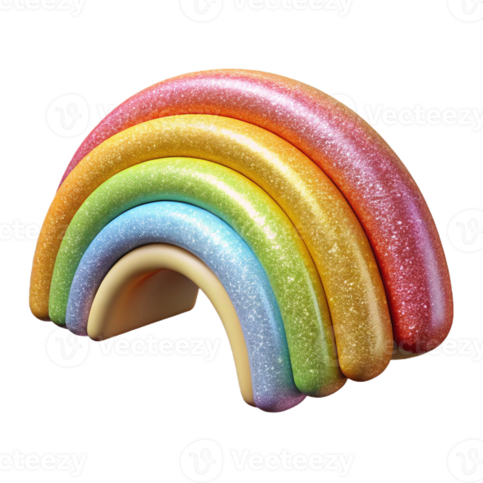 impressive artistic Rainbow Isolated Cutout for Kids Projects original png