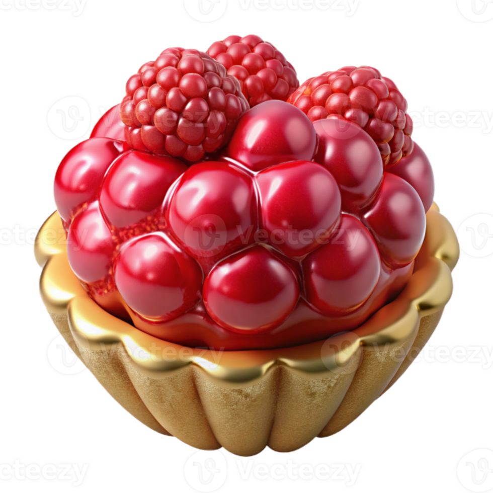 stunning traditional Raspberry Red Berry Fruit Tart Filling Transparent for Pastry Shops high quality png