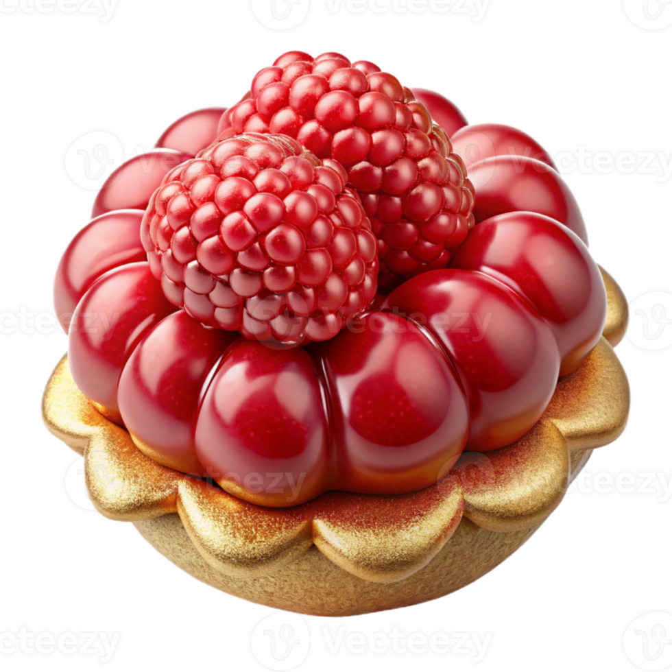 impressive rustic Raspberry Red Berry Fruit Tart Filling Transparent for Pastry Shops original png