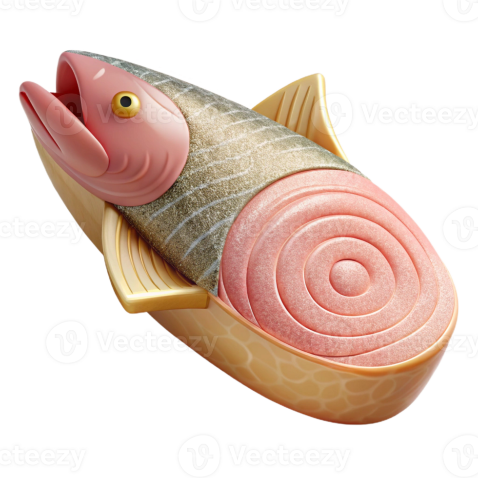 magnificent contemporary Raw Salmon Fillet Pink Isolated for Seafood Menu authentic png