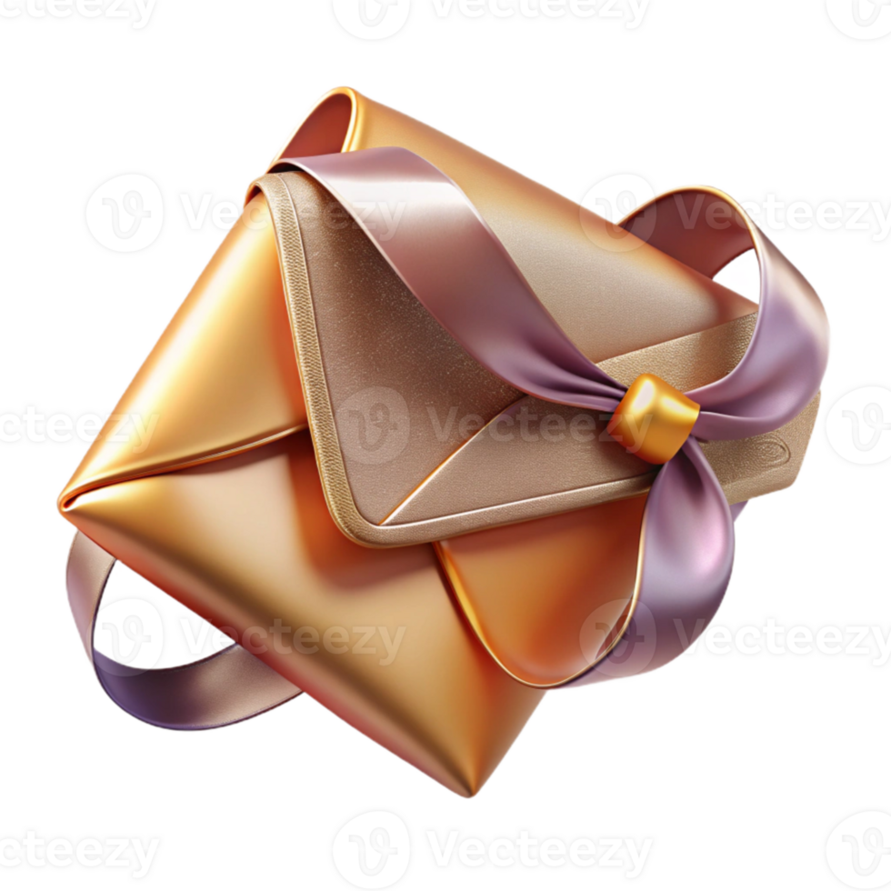 vibrant creative Realistic Envelope Mockup with Wax Seal Transparent original png