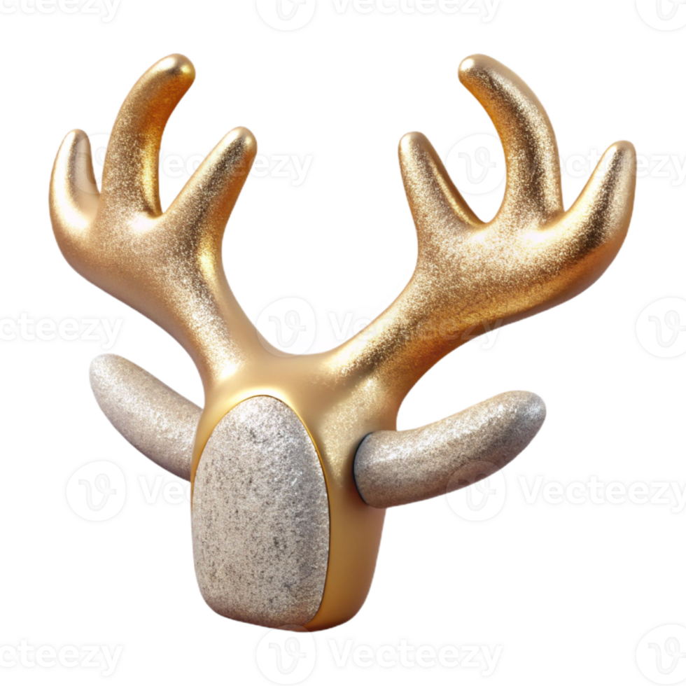 impressive creative Reindeer Antler Single Holiday Element Isolated original png