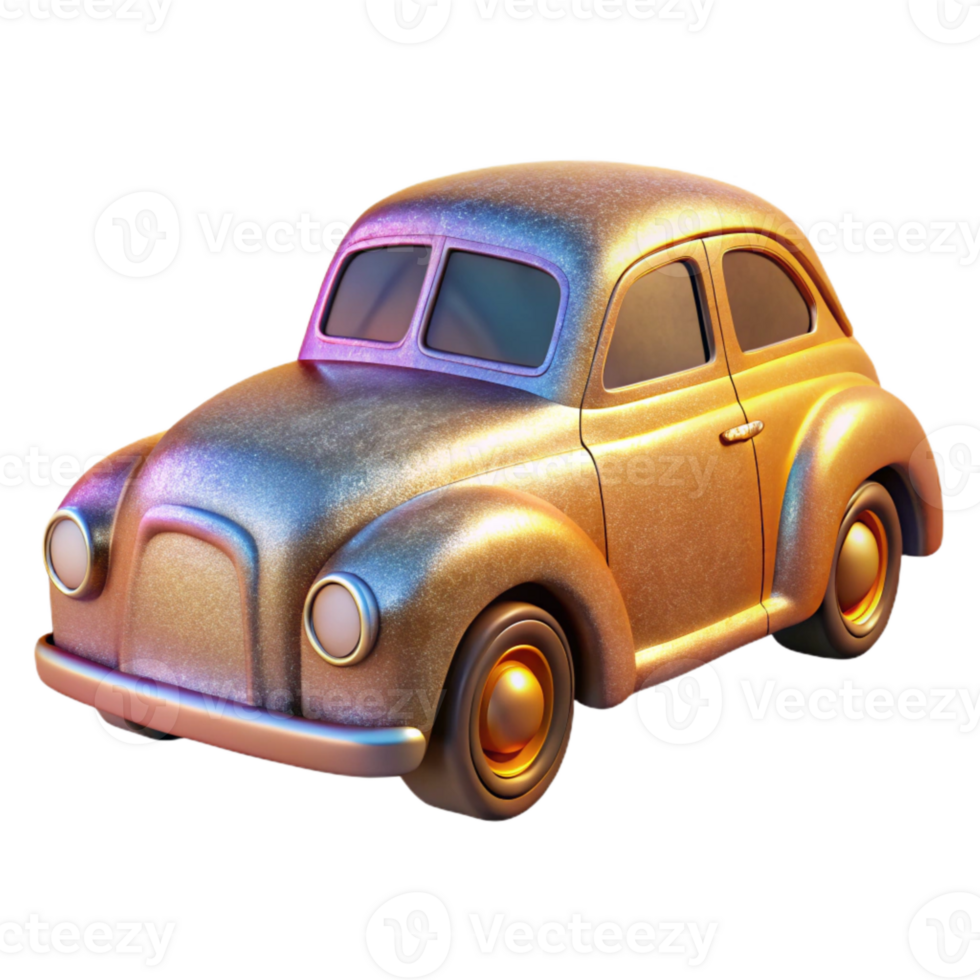 serene rustic Retro Car Silhouette Isolated for Old School Projects professional png