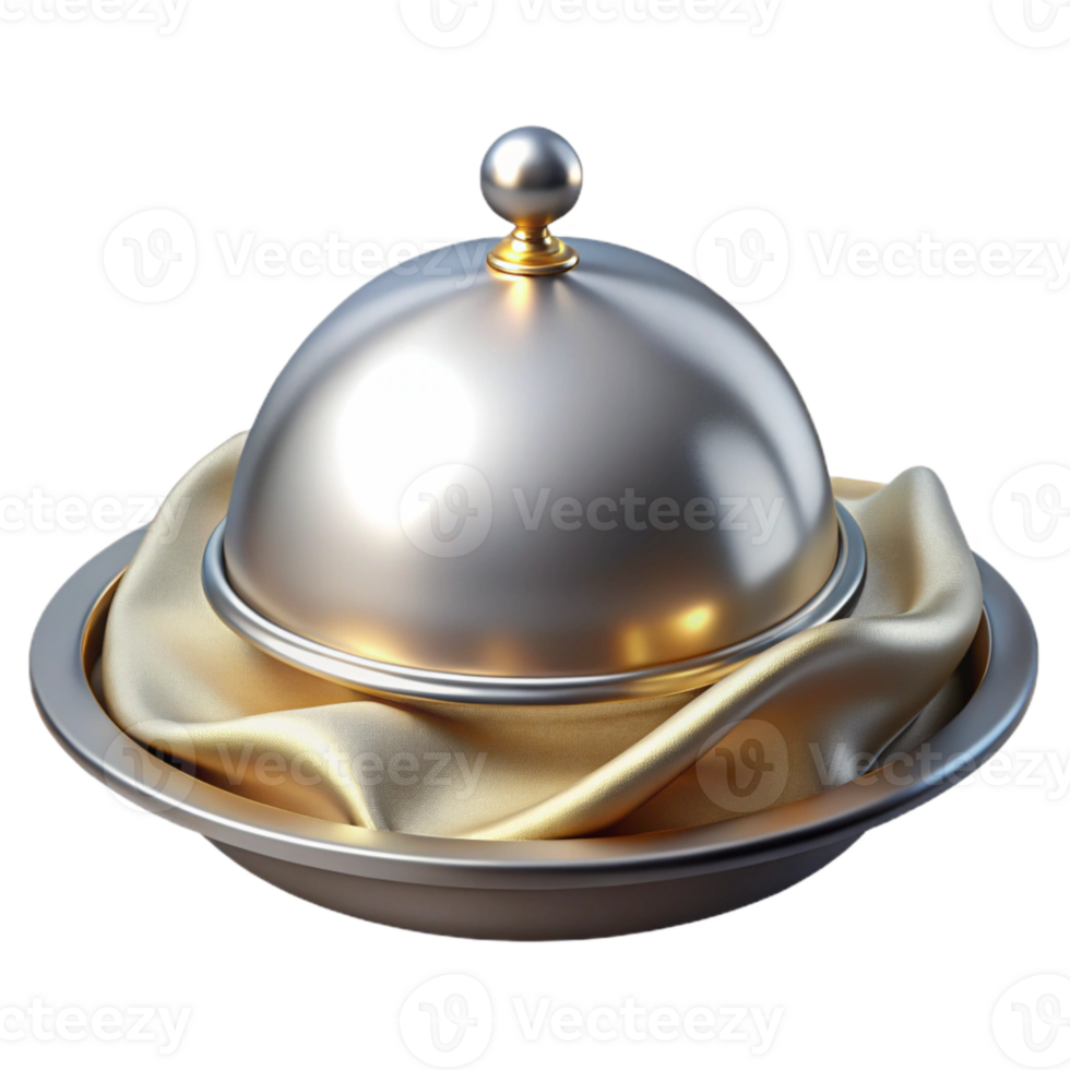 serene traditional Silver Tray with Lid Transparent for Catering Services high resolution png