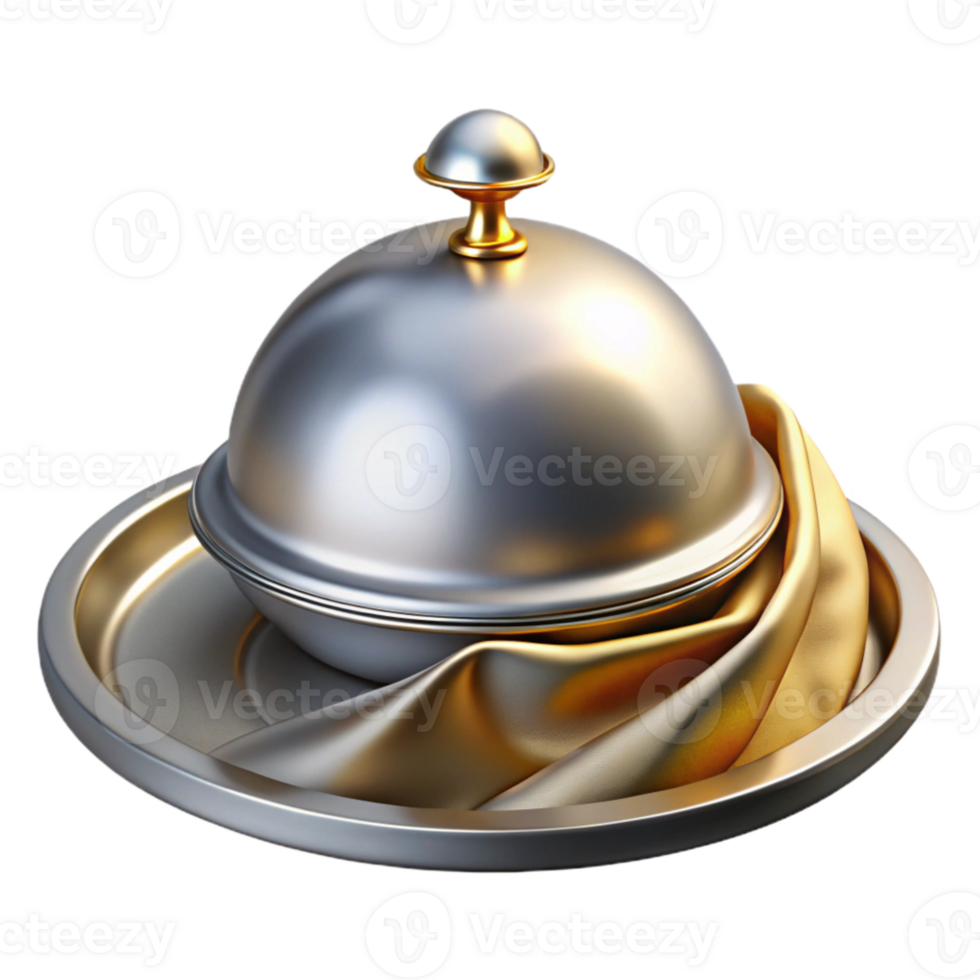impressive vintage Silver Tray with Lid Transparent for Catering Services exclusive png