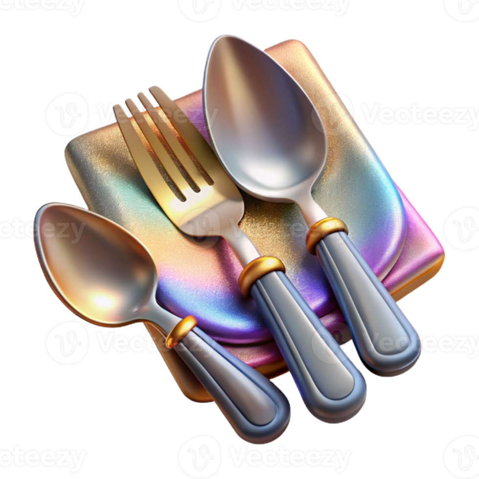 extraordinary contemporary Silverware Set Fork Knife Spoon Dining Utensils Stainless Steel Transparent authentic png