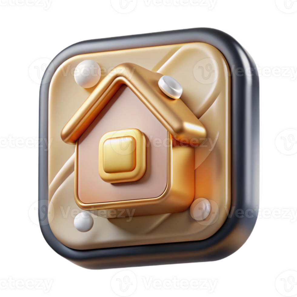 dramatic modern Smart Home User Interface Icon Isolated for App Design high resolution png