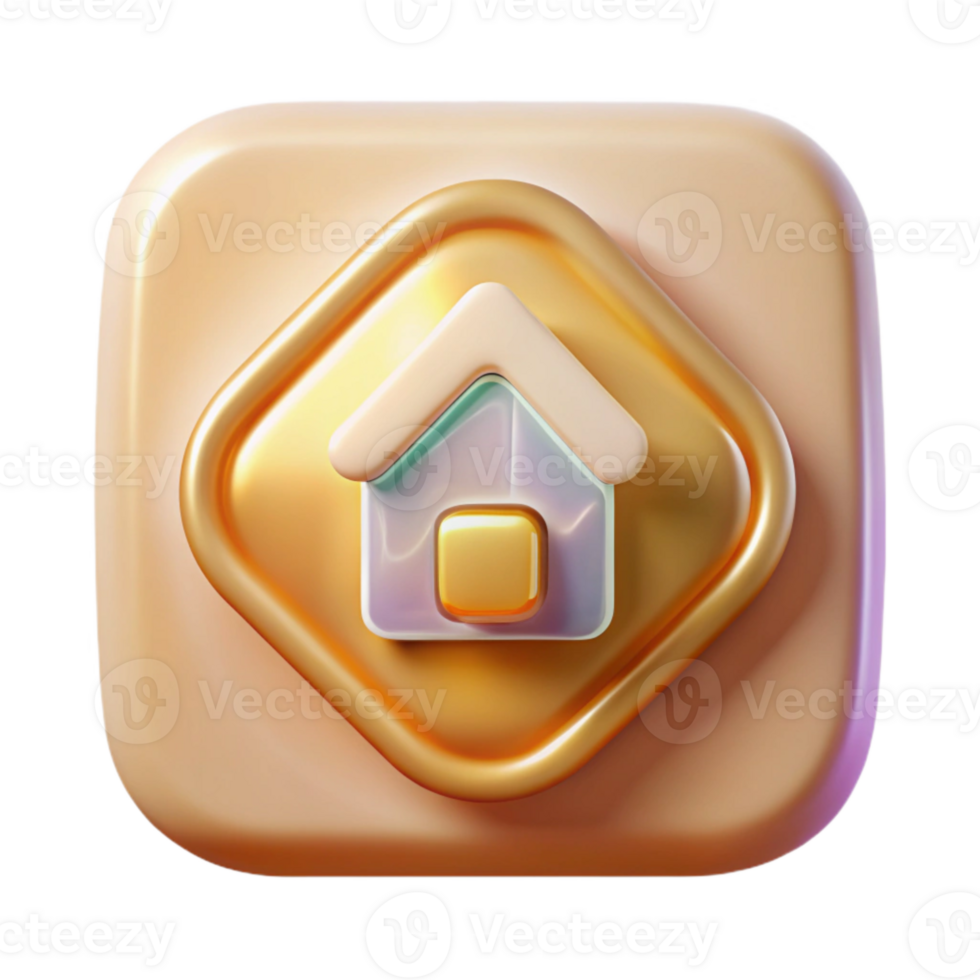 beautiful creative Smart Home User Interface Icon Isolated for App Design detailed png
