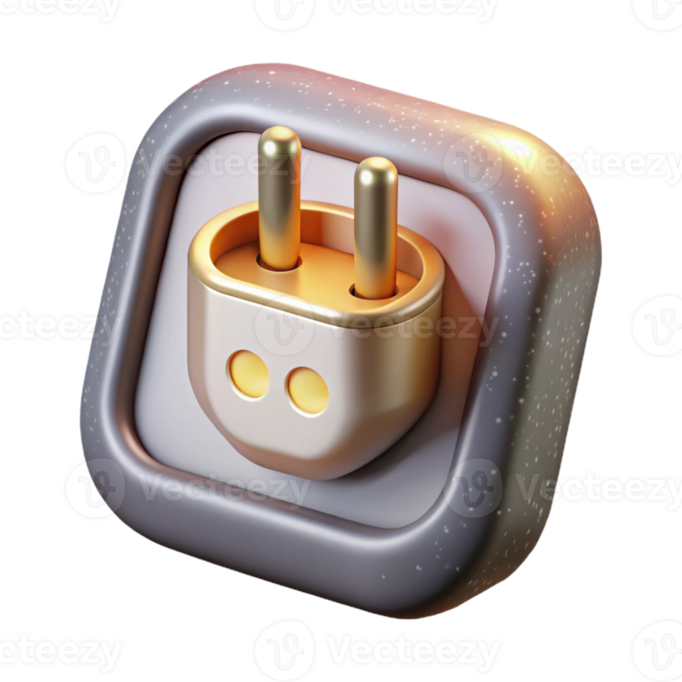 impressive modern Smart Plug Icon Isolated for Energy Management Apps professional png