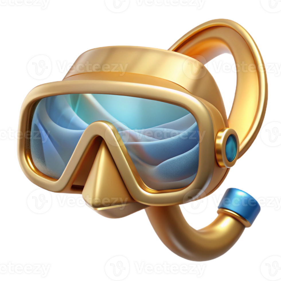 magnificent artistic Snorkeling Gear Transparent Background for Diving Adventures high resolution png