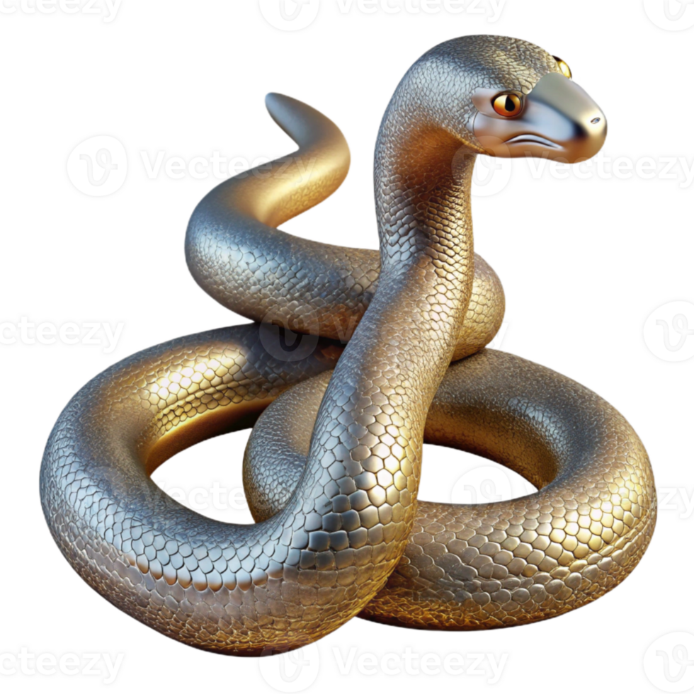 vibrant artistic Snake Silhouette Reptile Transparent for Jungle Themes premium png