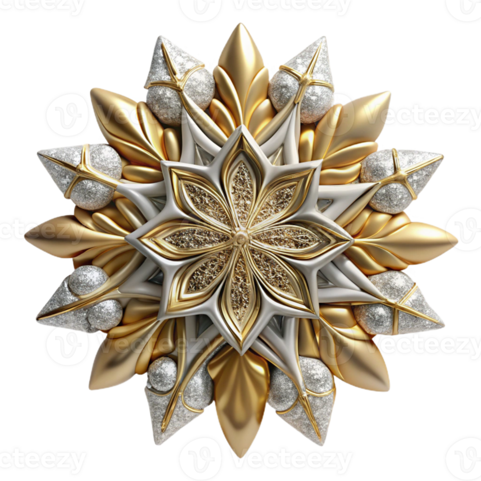 vibrant modern Snowflake Design Intricate Pattern Transparent genuine png
