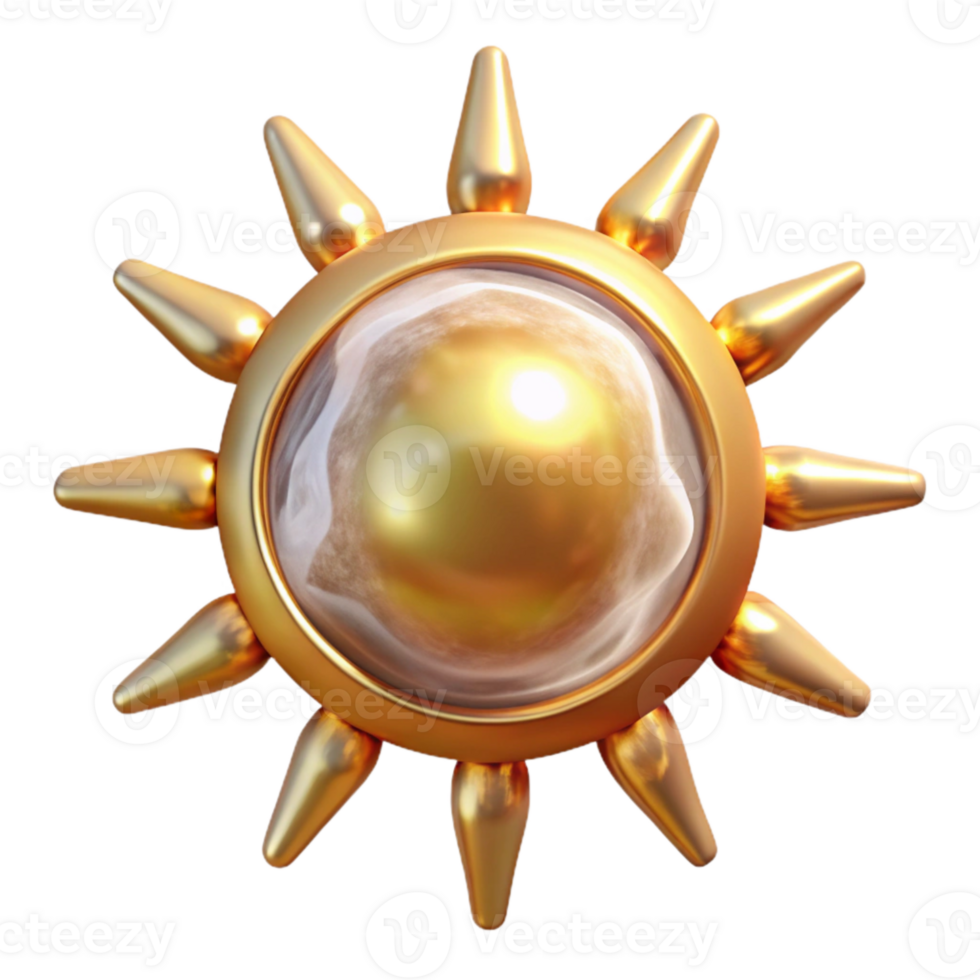 vibrant artistic Sun with Rays Transparent Background for Summer Graphics genuine png
