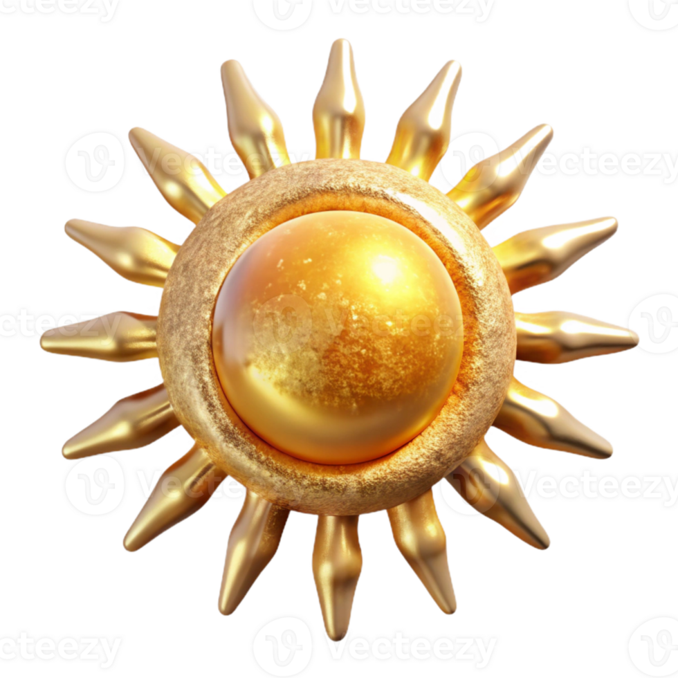 extraordinary creative Sun with Rays Transparent Background for Summer Graphics exclusive png