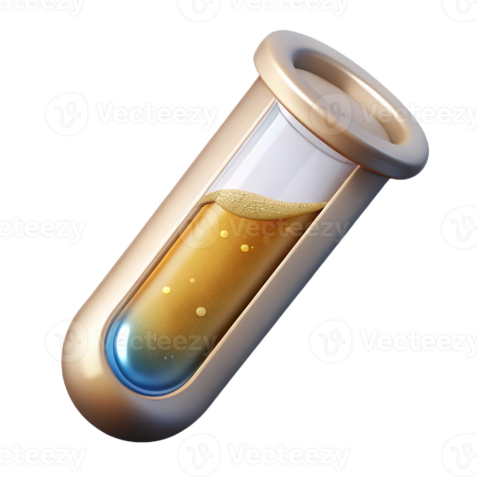 vibrant modern Test Tube Chemistry Icon Transparent for Science Experiments premium png