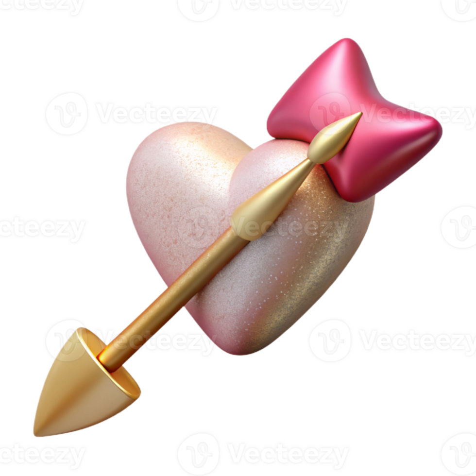 extraordinary artistic Valentines Day Cupid Arrow Isolated for Romantic Artwork high quality png