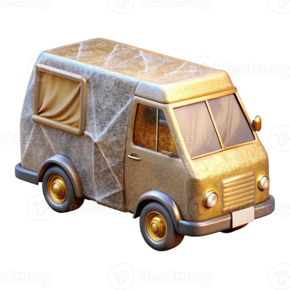 beautiful artistic Van Icon Cargo Transparent for Transportation Services premium png
