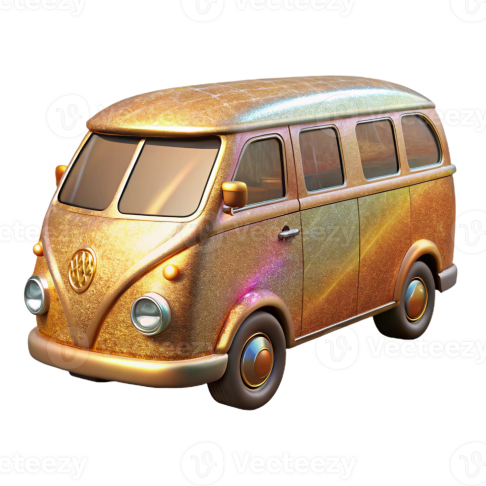 serene vintage Van Silhouette Delivery Transparent for Transportation detailed png