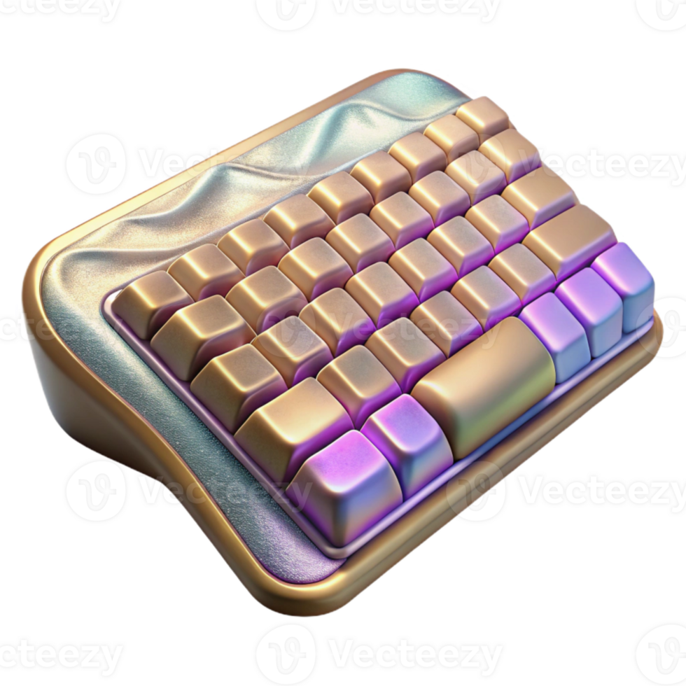 elegant abstract Virtual Keyboard Cutout for Interactive Projects premium png