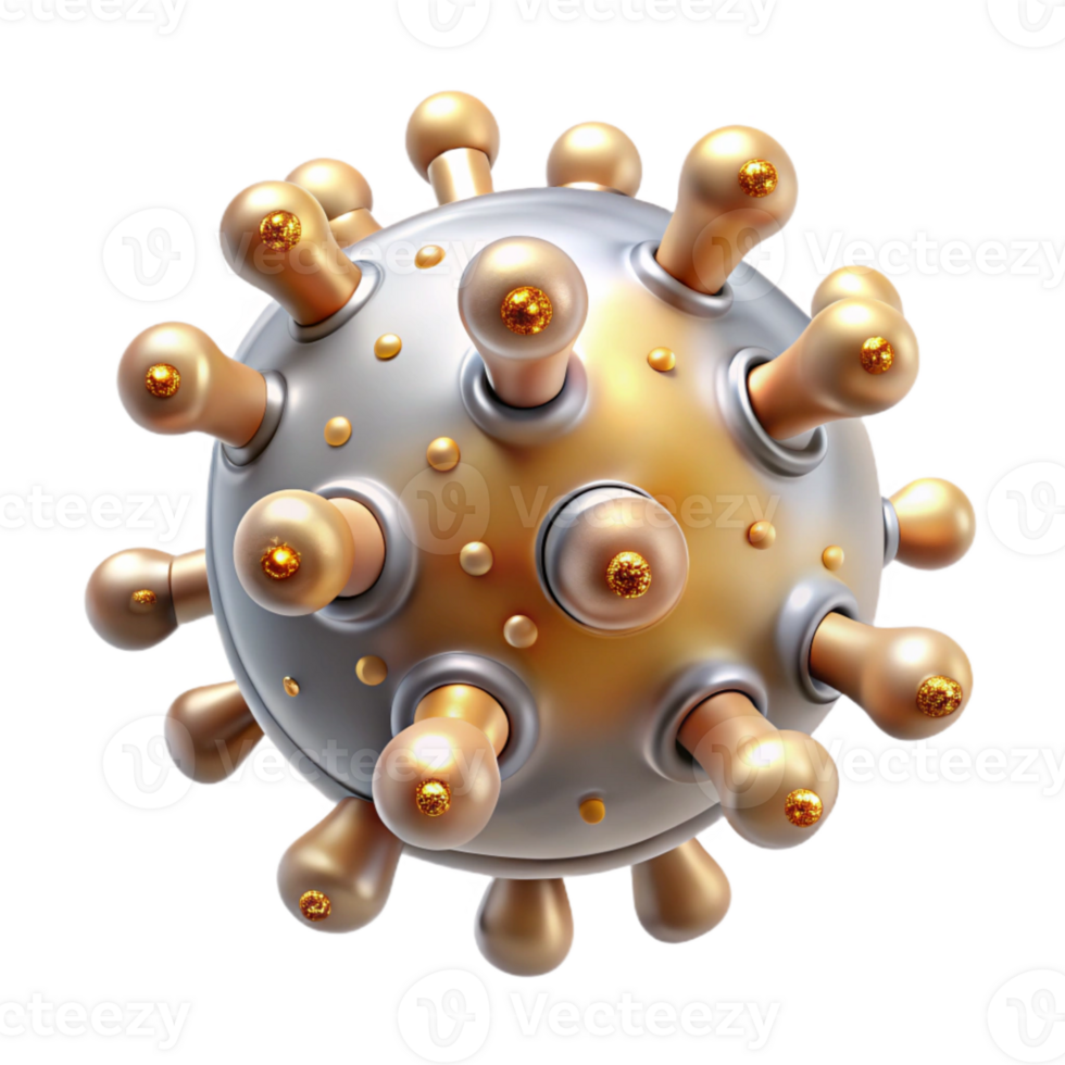 vibrant artistic Virus Bacteria Infection Icon Transparent for Microbiology genuine png
