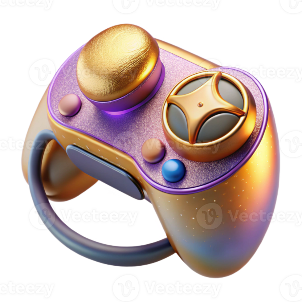 vibrant modern Vr Controller with Joystick Cutout for Game Controls premium png