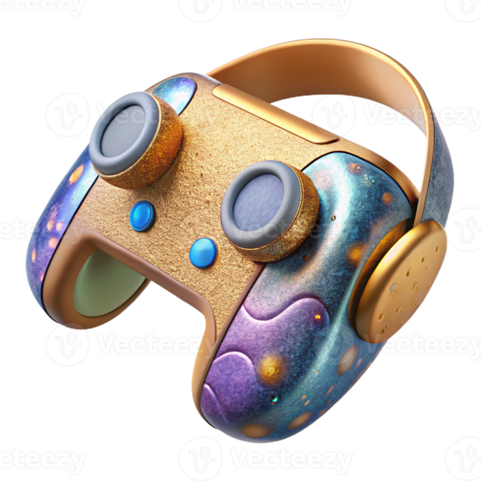 beautiful artistic Vr Controller with Tracking Sensors Isolated for Gaming Tech exclusive png
