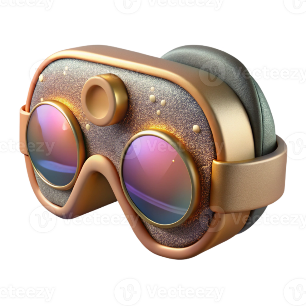extraordinary artistic Vr Goggles with Lenses Cutout for Optical Design png