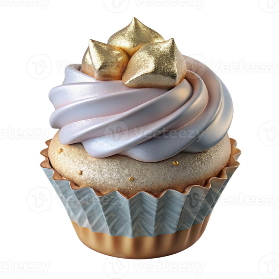 wonderful traditional Wedding Cupcake with Icing Dessert Treat Cutout original png