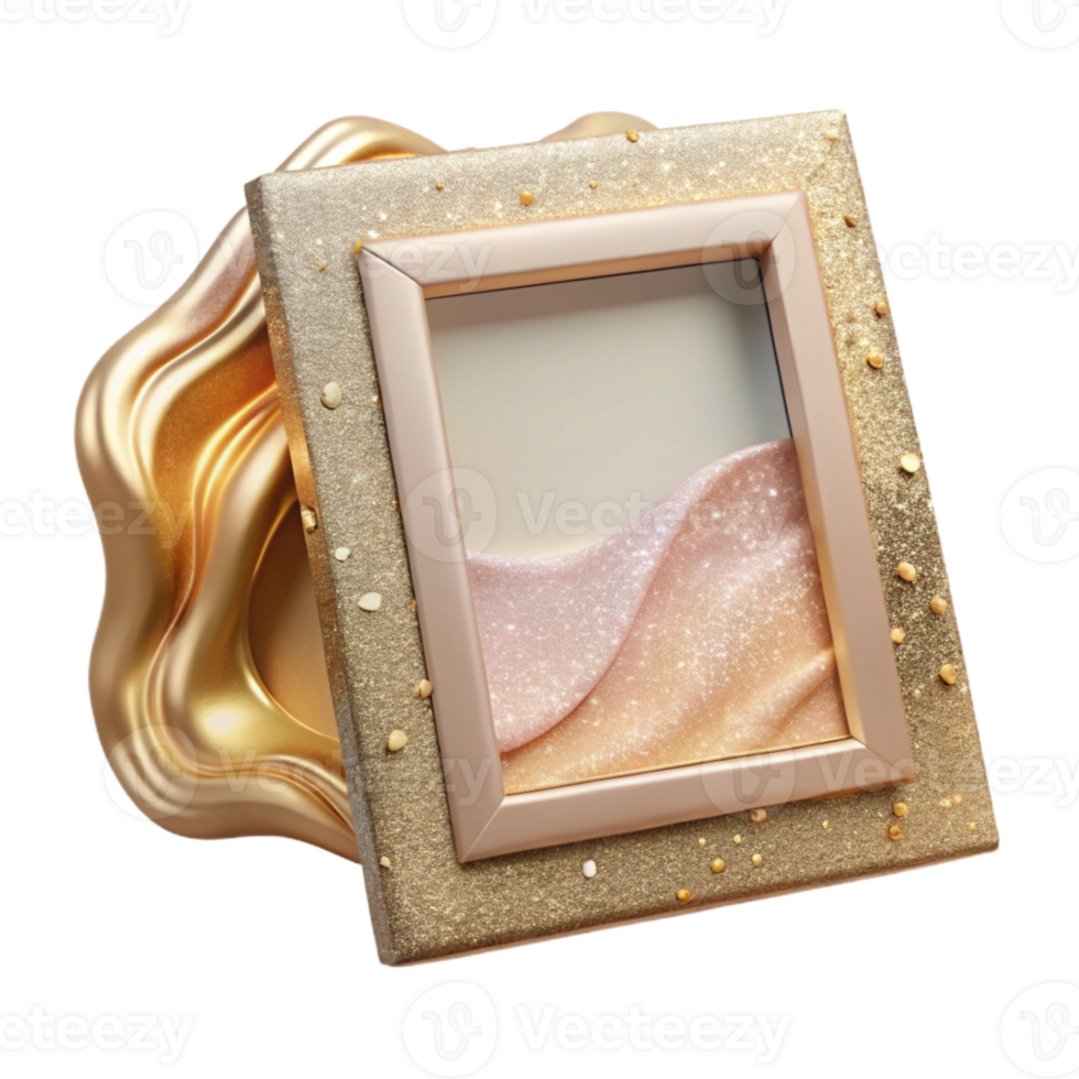 elegant vintage Wedding Polaroid Photo Frame Template Isolated png