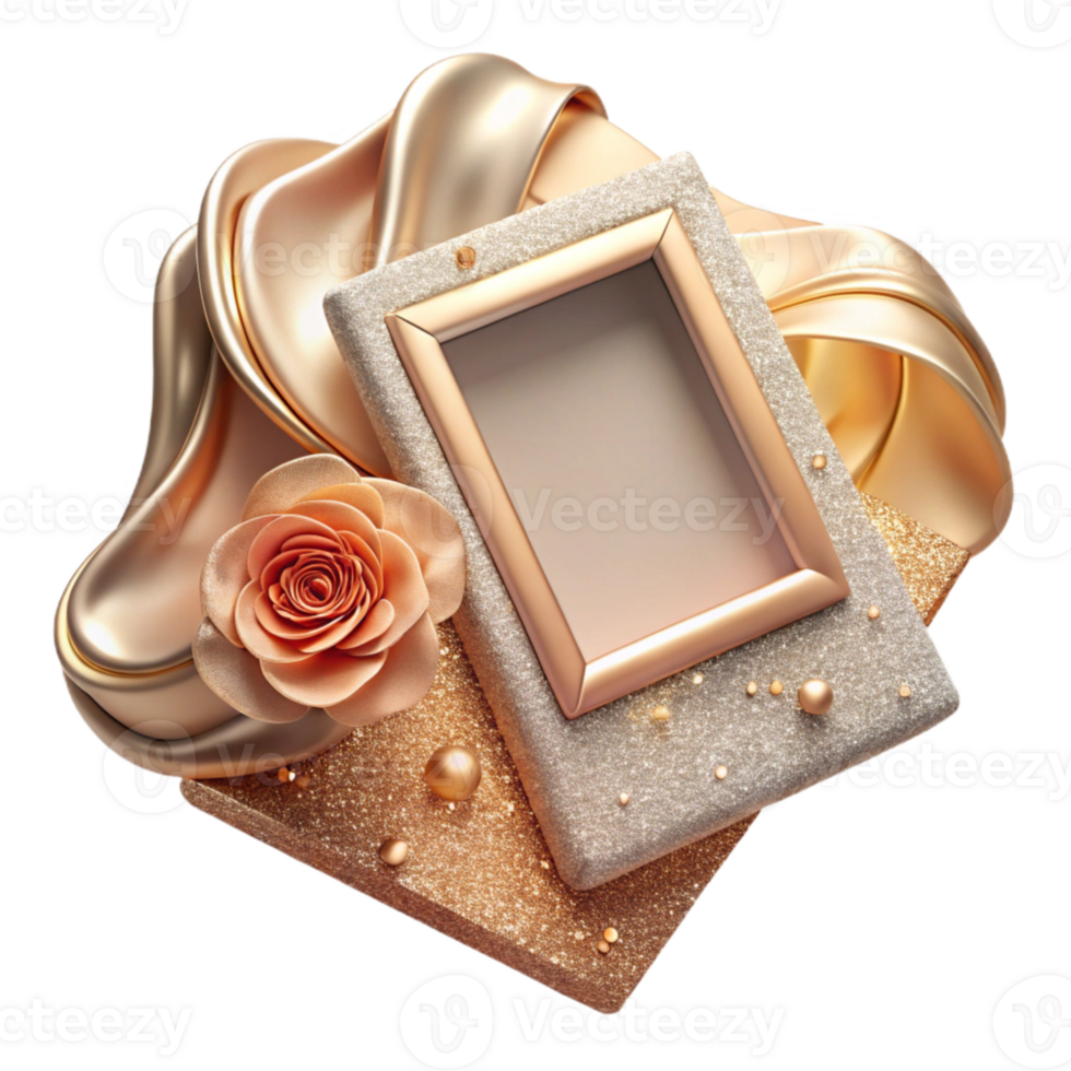 vibrant rustic Wedding Polaroid Photo Frame Template Isolated high resolution png