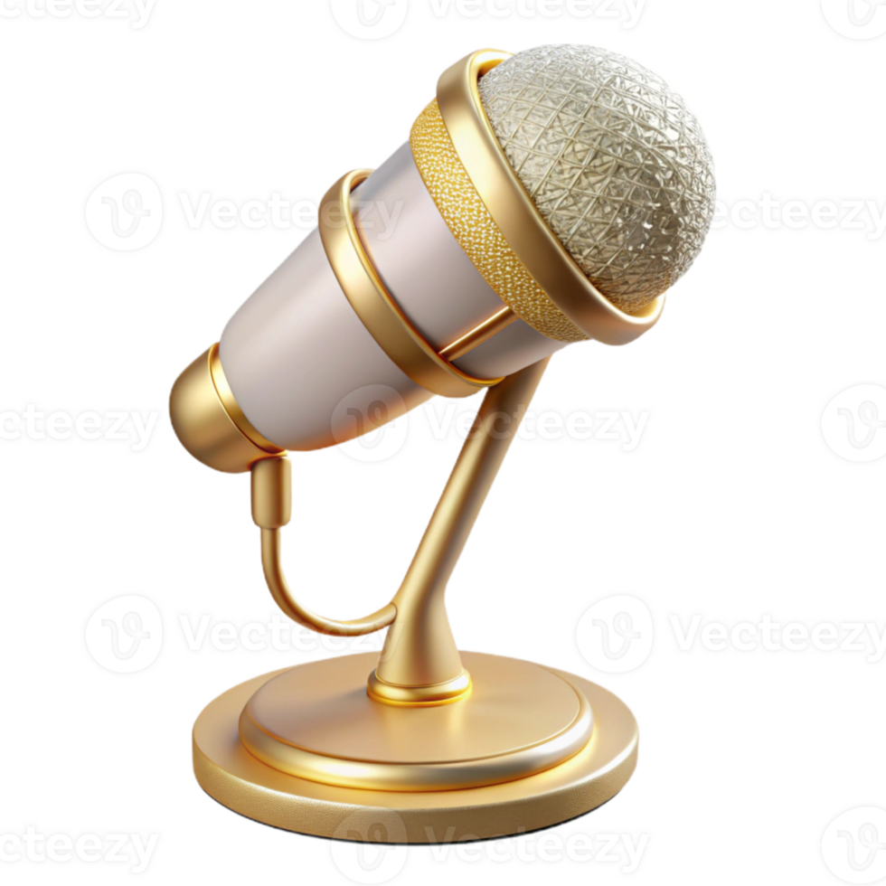 stunning abstract Wedding Speech Microphone Stand Cutout for Reception Speeches high quality png