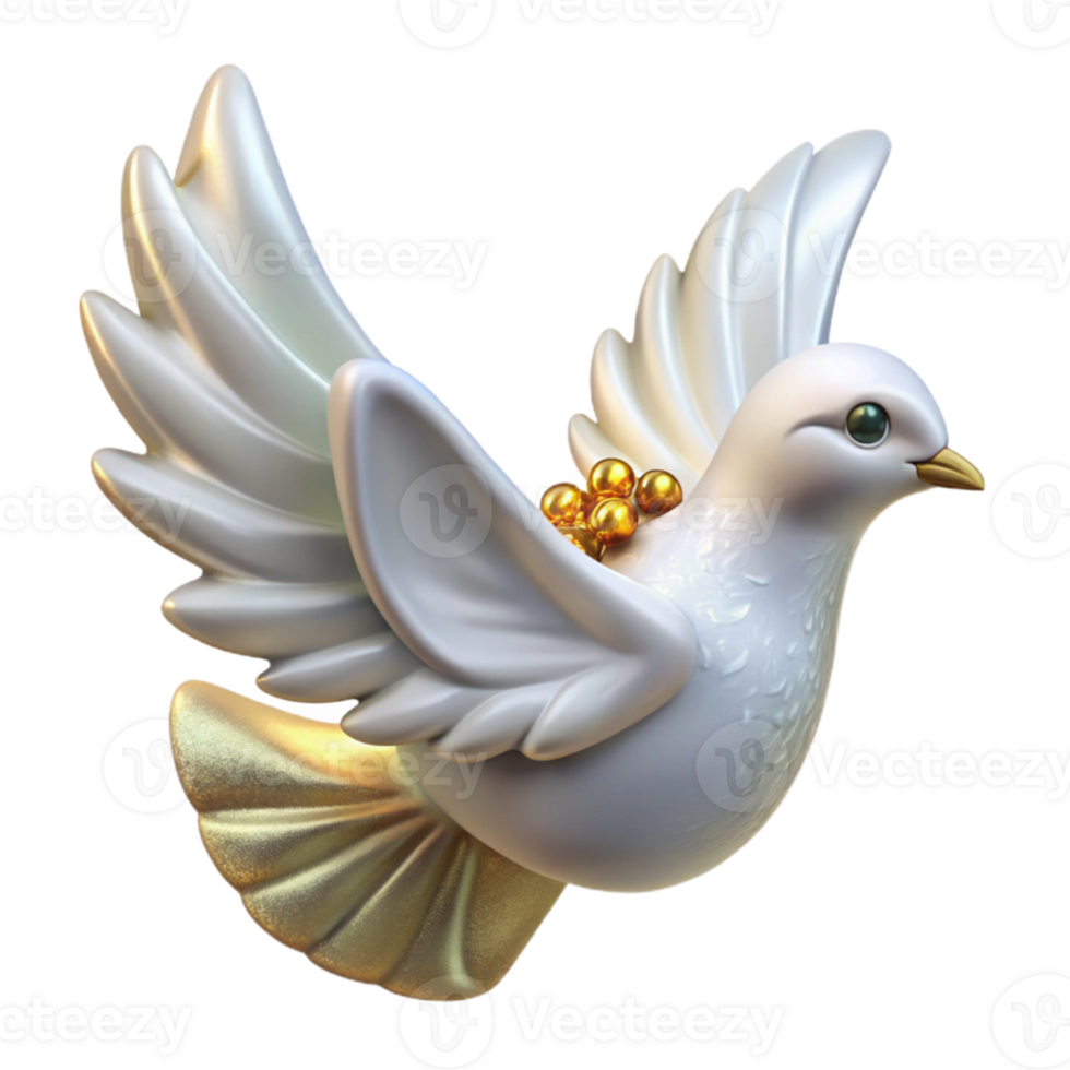 serene classic White Dove Bird Peace Symbol Transparent for Ceremony Programs premium png