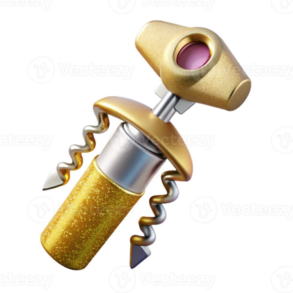 beautiful modern Wine Opener Corkscrew Isolated for Wine Accessories premium png