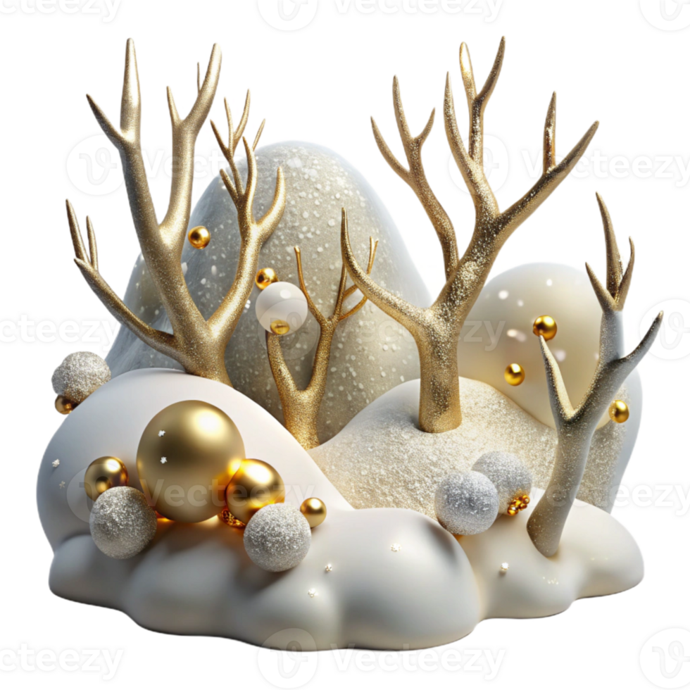 serene classic Winter Branches with Snow Isolated Scenic Landscape exclusive png