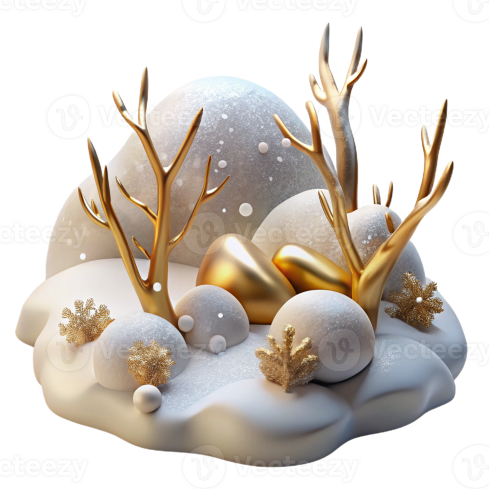 magnificent abstract Winter Branches with Snow Isolated Scenic Landscape exclusive png