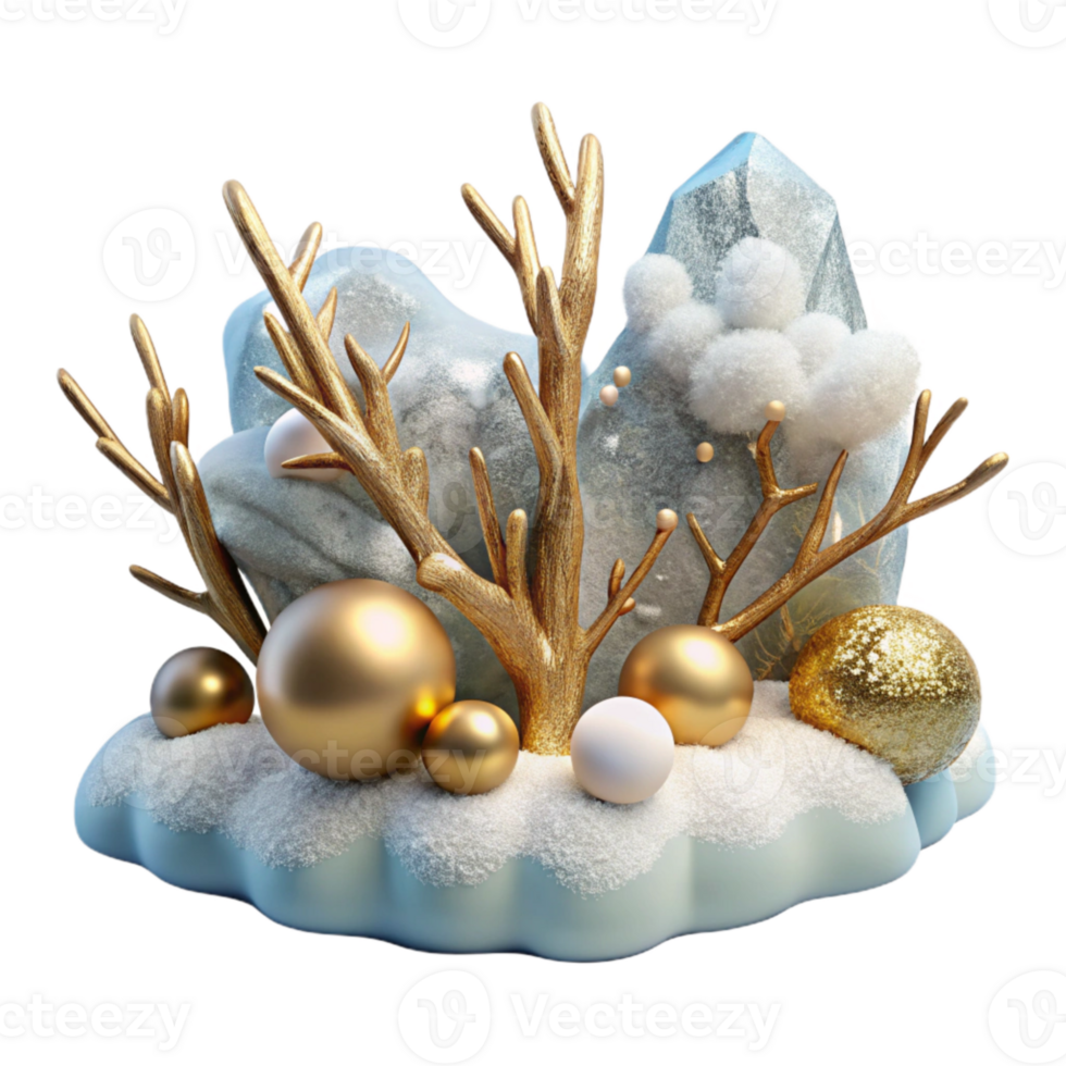 impressive rustic Winter Branches with Snow Isolated Scenic Landscape genuine png