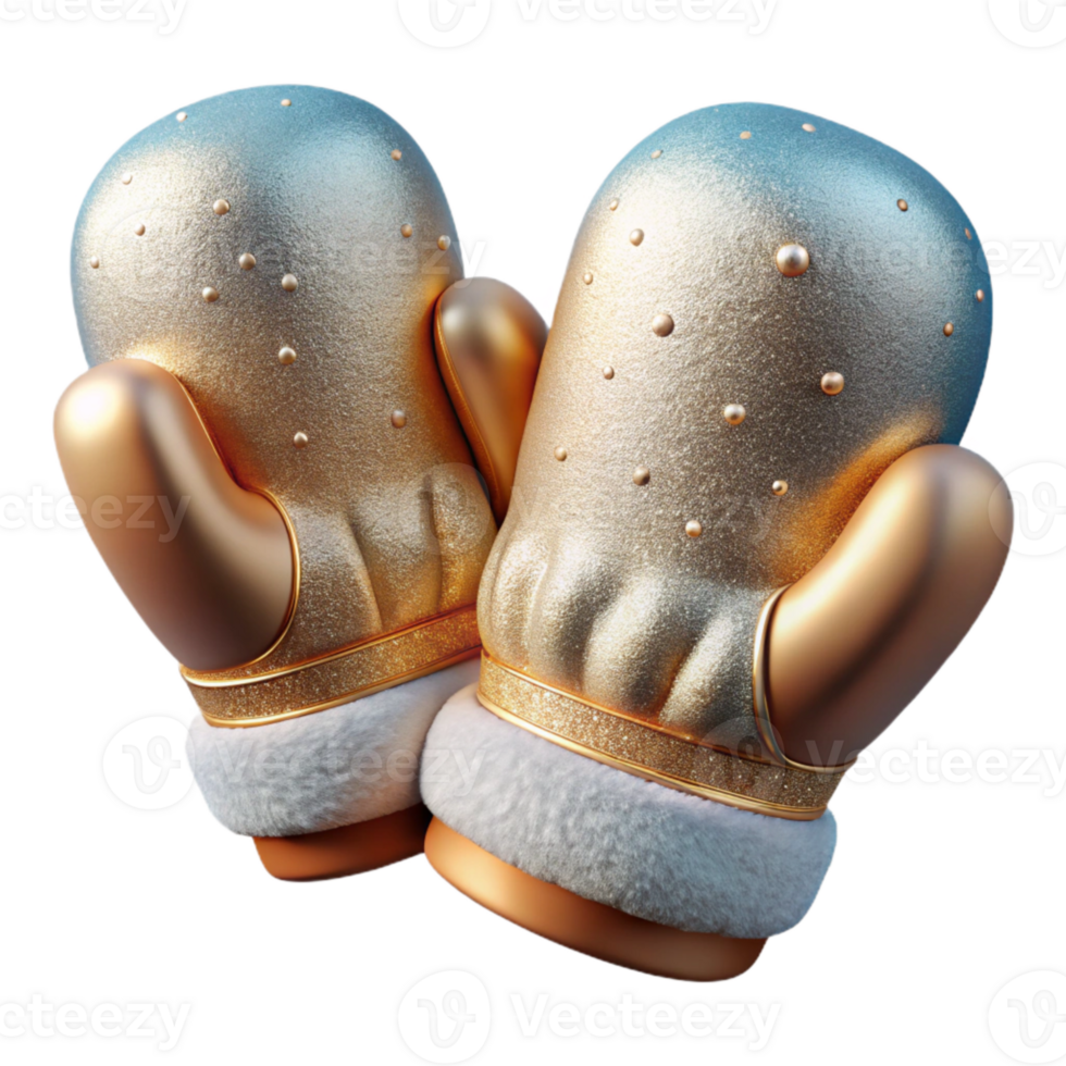 dramatic artistic Winter Mittens Gloves Cutout for Cold Weather png