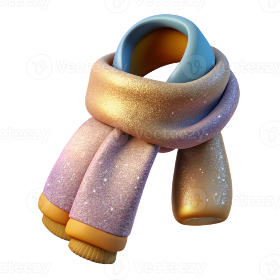 dramatic artistic Winter Scarf Knitted Isolated for Cold Weather Accessories exclusive png