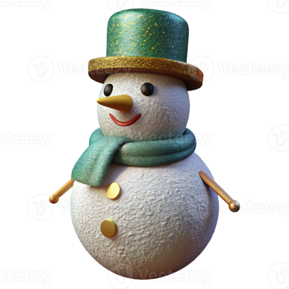 extraordinary contemporary Winter Snowman Isolated for Snowy Scenes authentic png