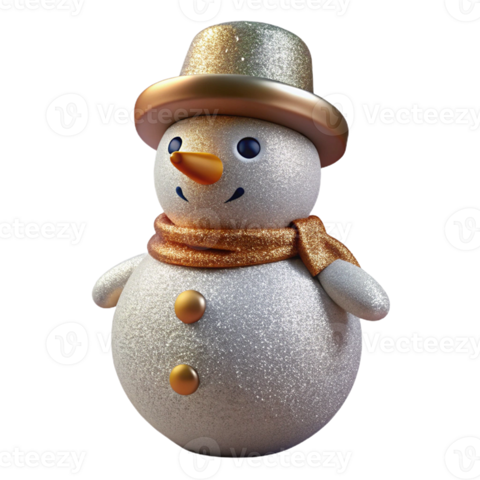 serene abstract Winter Snowman Isolated for Snowy Scenes exclusive png