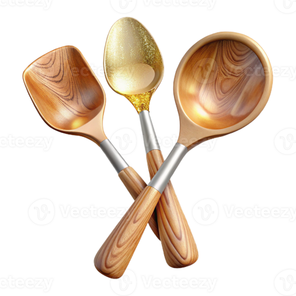 extraordinary creative Wooden Salad Servers Serving Utensils Transparent Salad Bar png