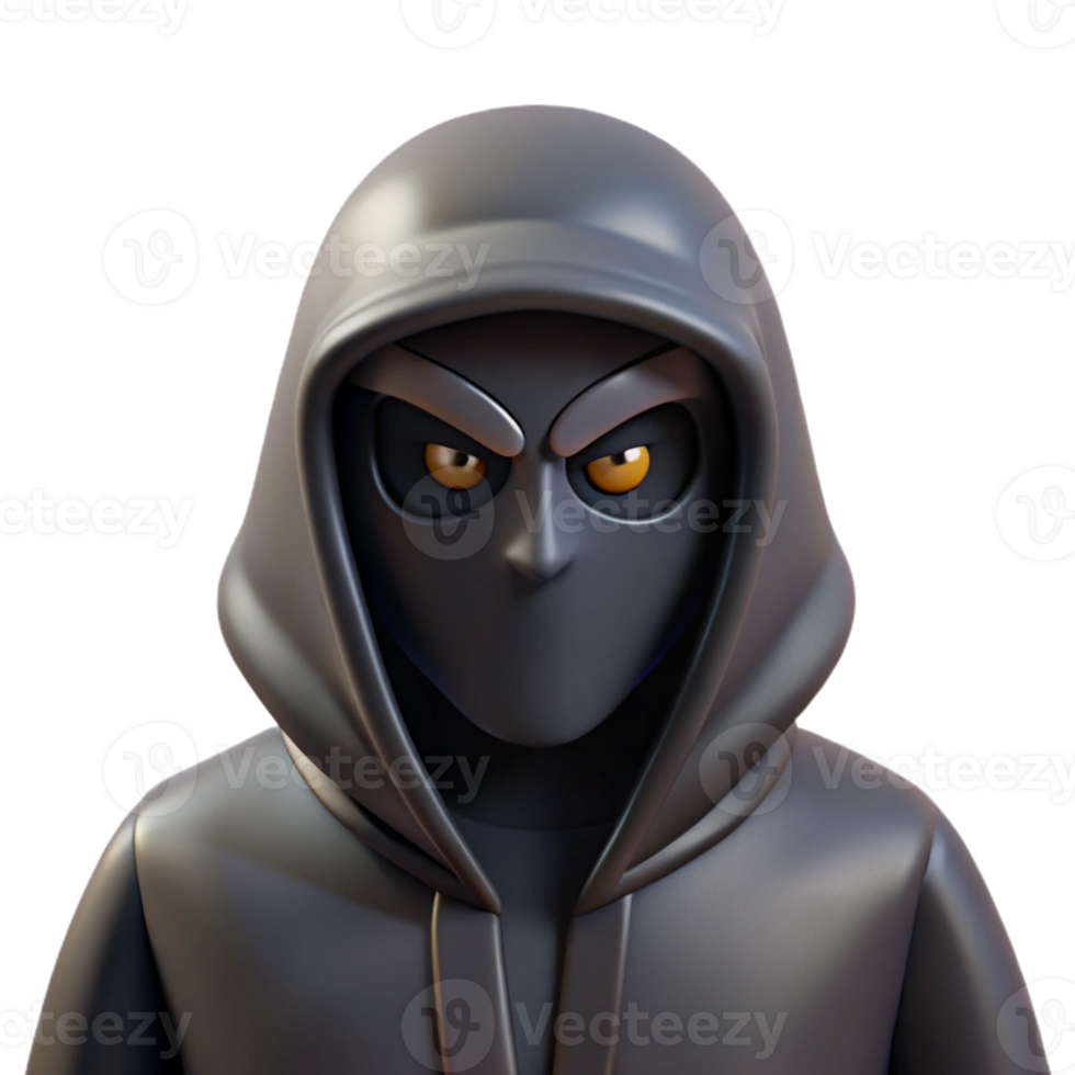 serene creative A masked figure lurking in the shadows, ominous noir style exclusive png